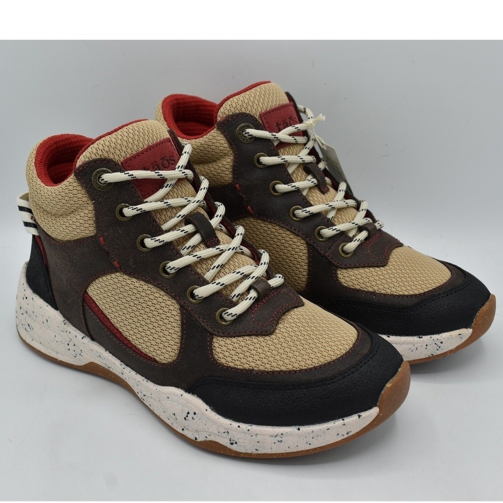TAOS Women Size 9.5 Advance Mid Brown Red Multi Trek Hiking Trail Boots Shoes